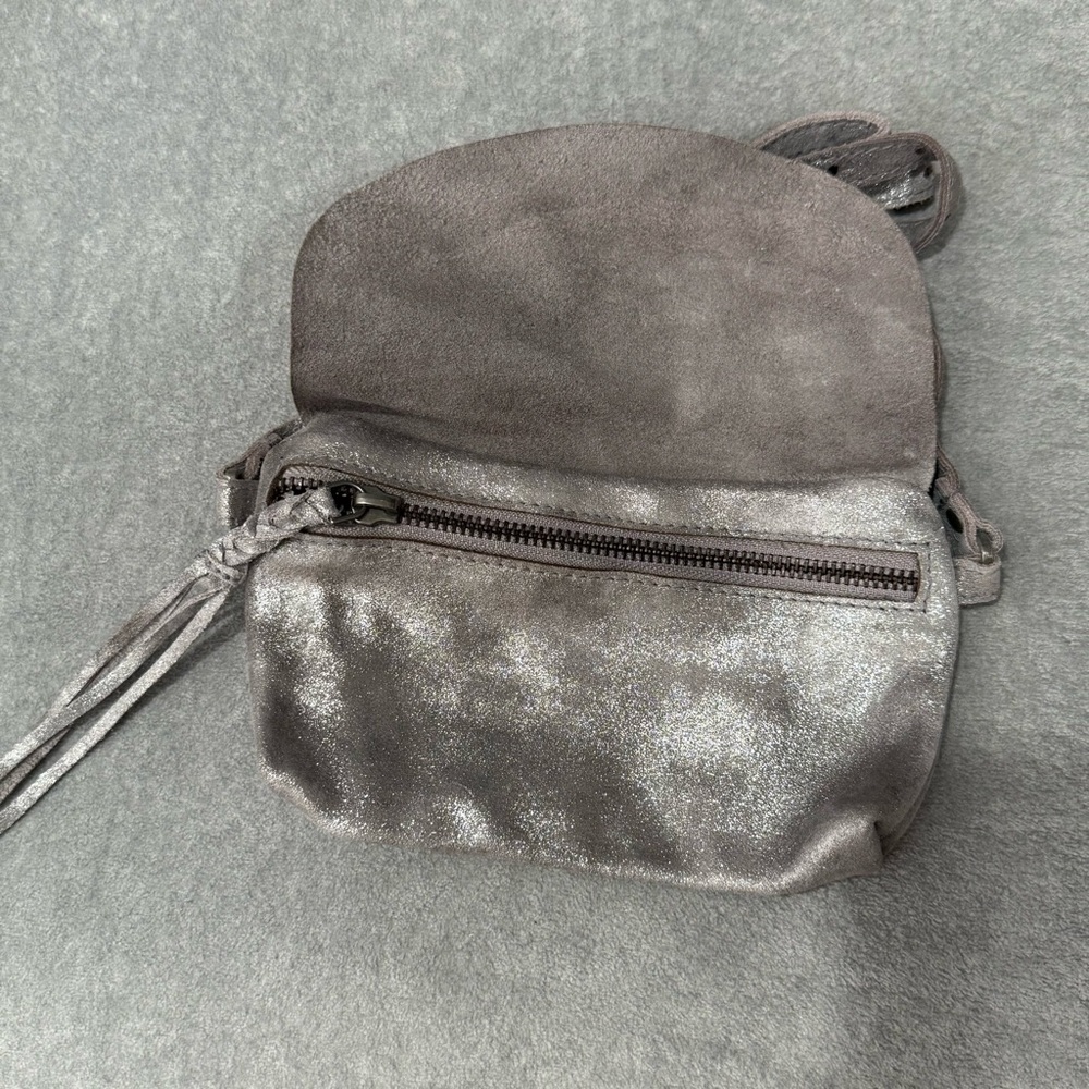 NEW Free People We The Free Rider Pyrite Crossbody in Smoke - Picture 4 of 5